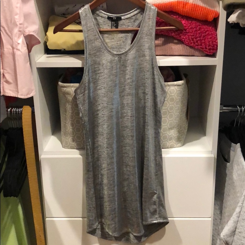 Metallic Tunic Tank